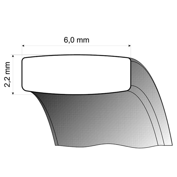 Trouwringen witgoud 6mm