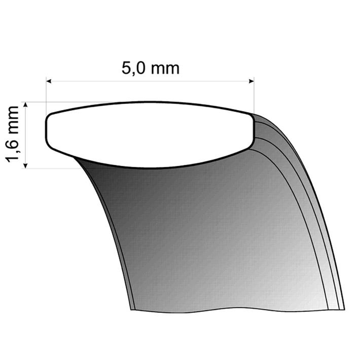 Trauringe Gelb- und Weißgold 5mm