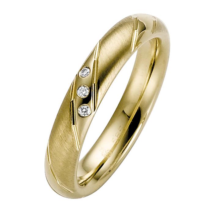 Yellow gold wedding rings 4mm