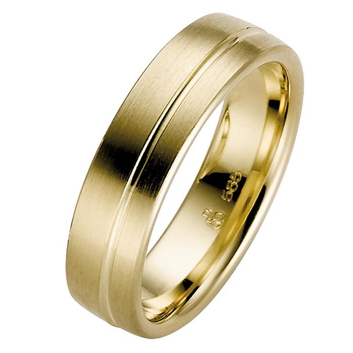 Wedding rings yellow gold 6mm