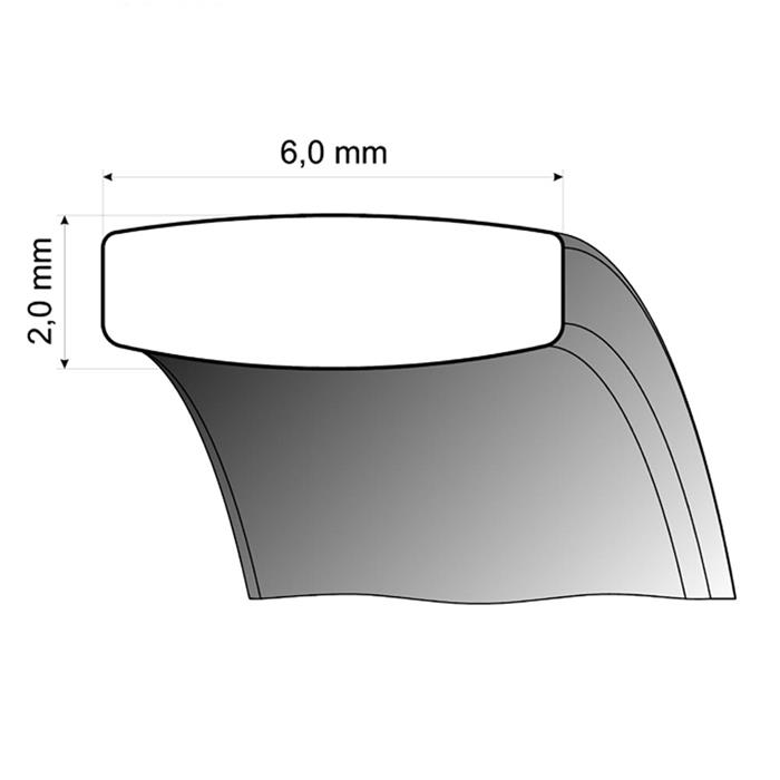 Trouwringen witgoud 6mm