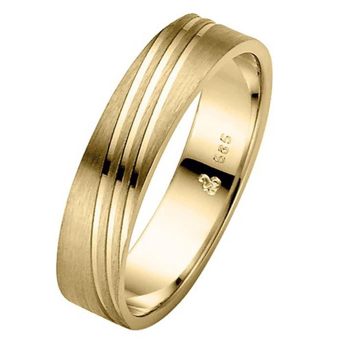 Wedding rings yellow gold 5mm