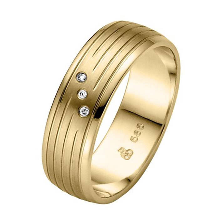 Yellow gold wedding rings 6mm