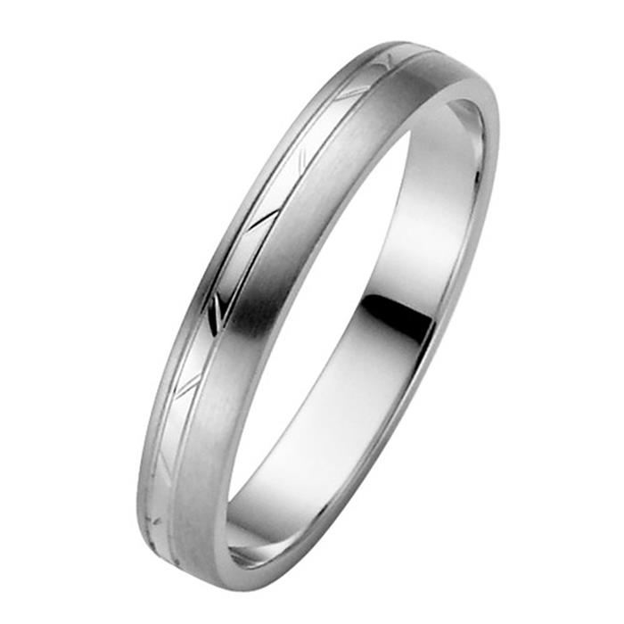 White gold wedding rings 3,5mm