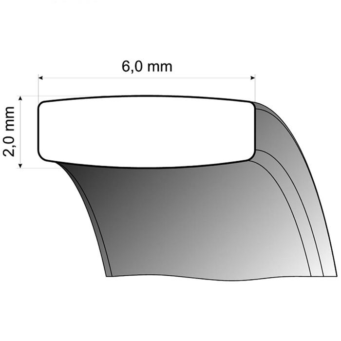 Trauringe Wei&#xDF;- und Gelbgold 6mm