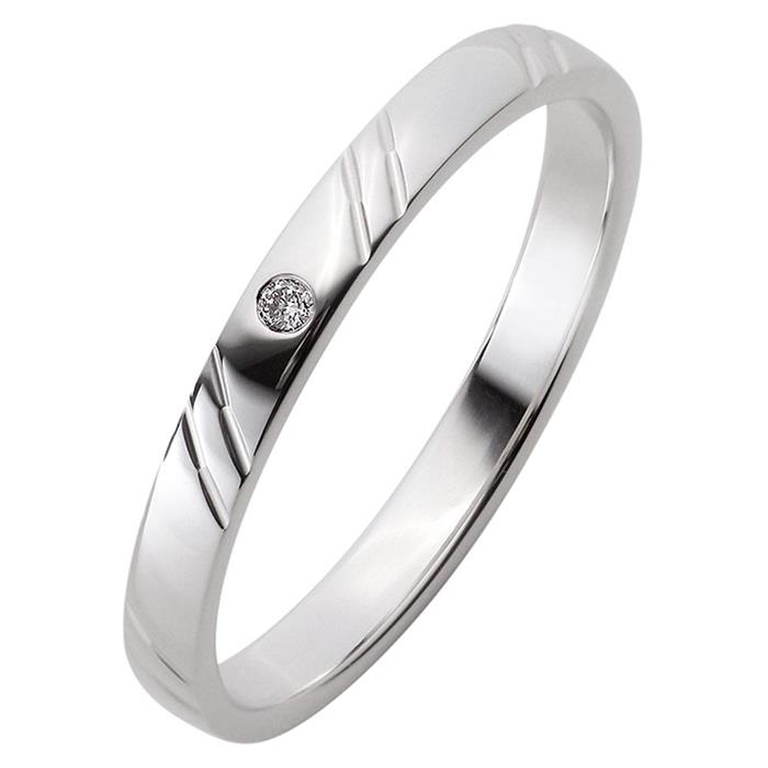 Wedding rings white gold 2,5mm