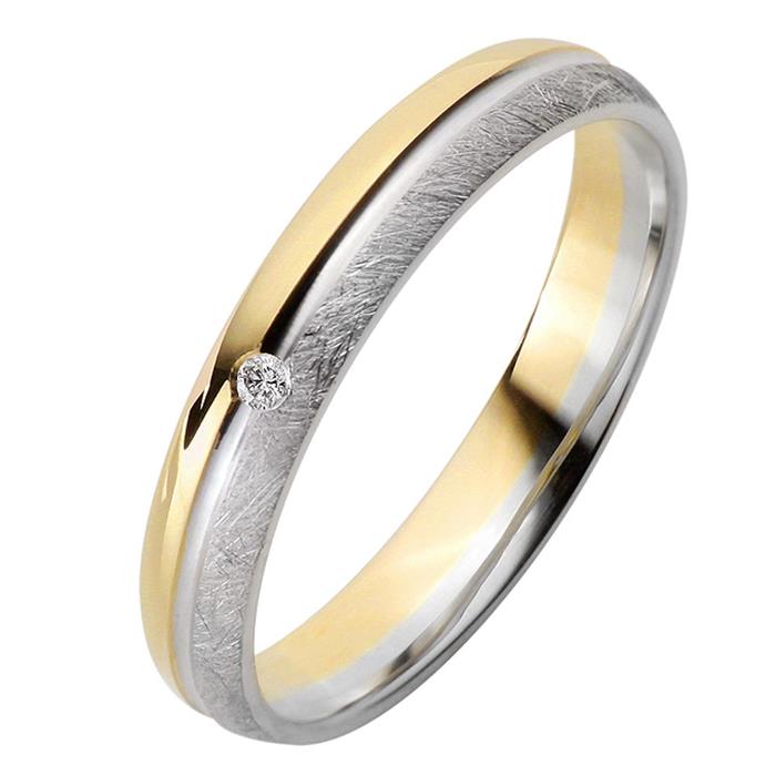 Wedding Rings Yellow-White Gold 3,5mm