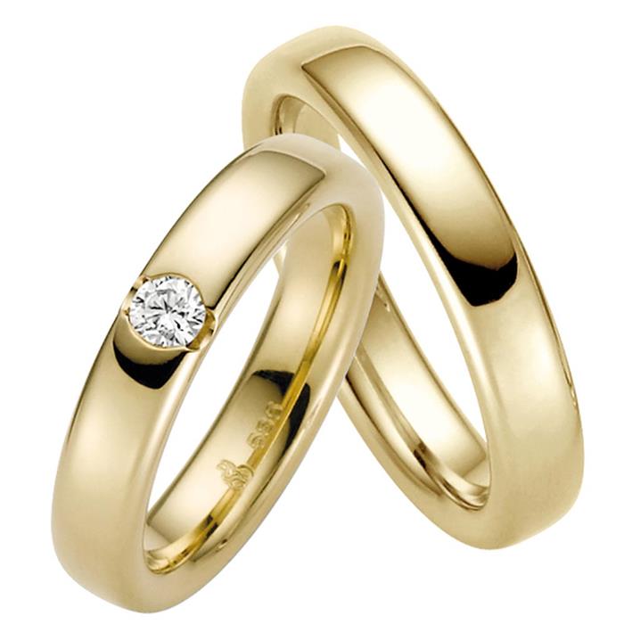 Wedding Rings Yellow Gold 4,5mm
