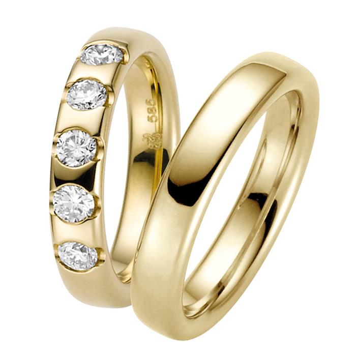 Wedding Rings Money Gold 4,5mm