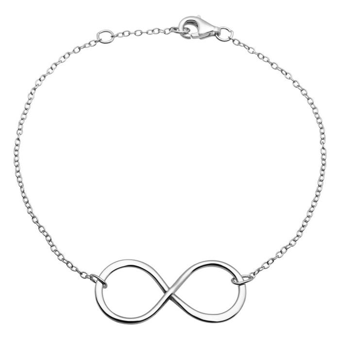 Pulsera de plata de alta calidad infinity sign