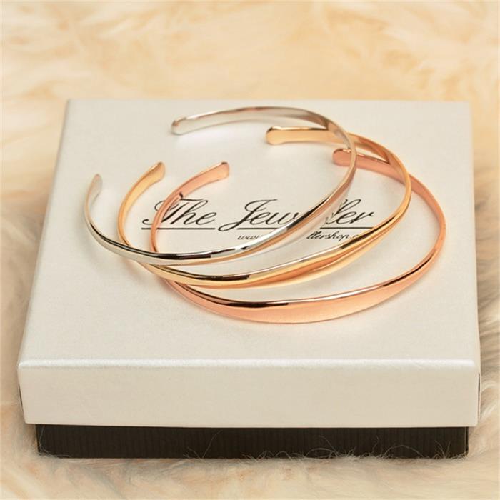 Rose gold plated bracelet sterling silver