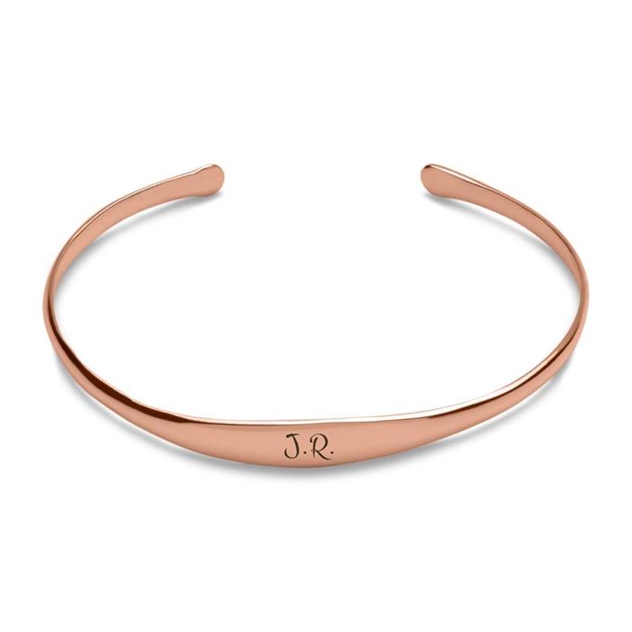 Rose gold plated bracelet sterling silver