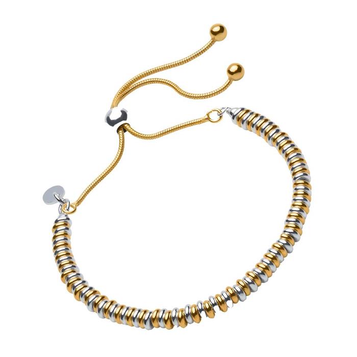 Armband mit vergoldeten und silbernen Beads für Damen