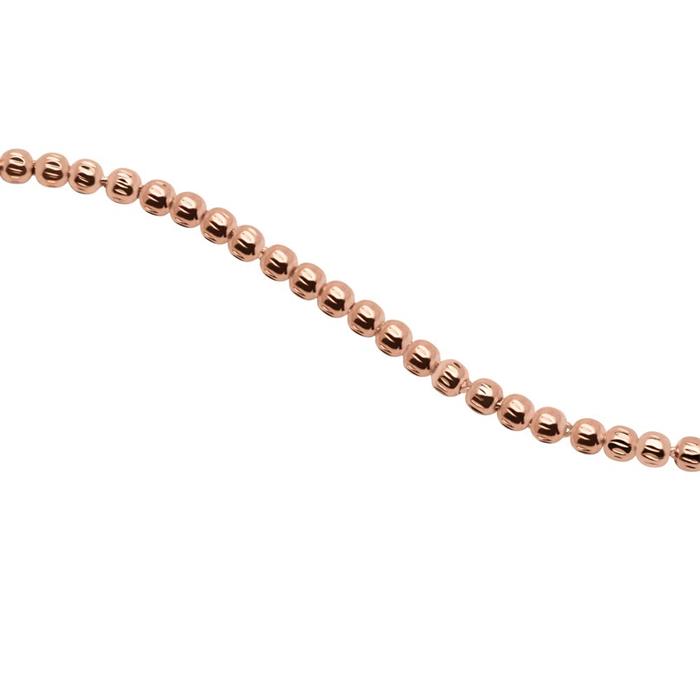 Rose gold plated sterling silver bracelet