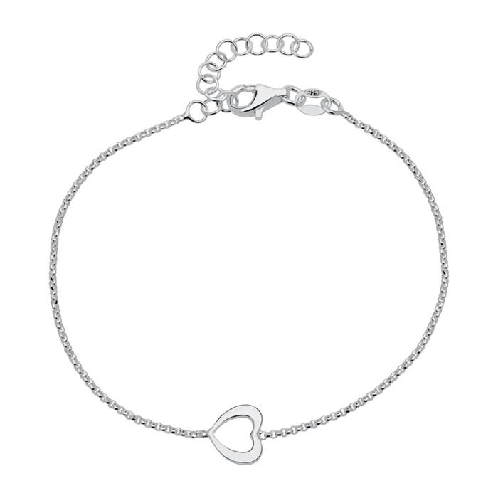 Hart armband in sterling zilver