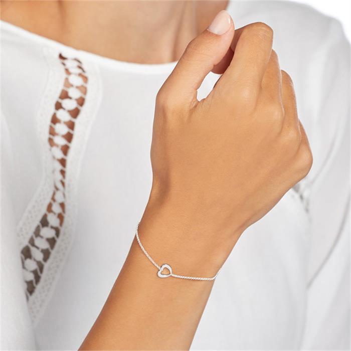 Hart armband in sterling zilver