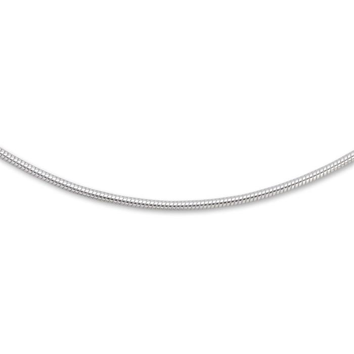 Sterling silver chain: Snake chain silver 0,8mm