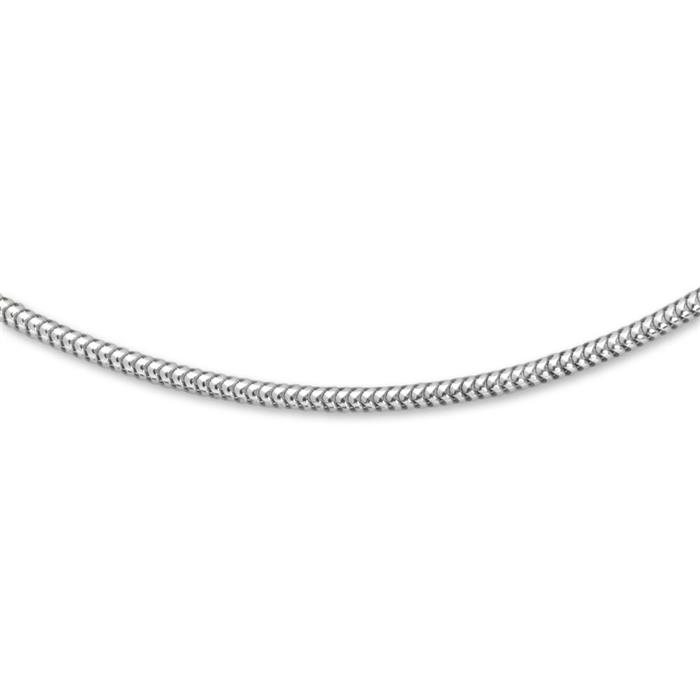 925 zilveren ketting: slangenketting zilver 1,2mm