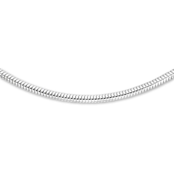 Sterling silver chain: Snake chain silver 1,6mm
