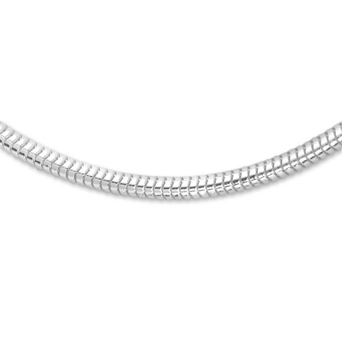 Sterling silver chain: Snake chain silver 2,4mm