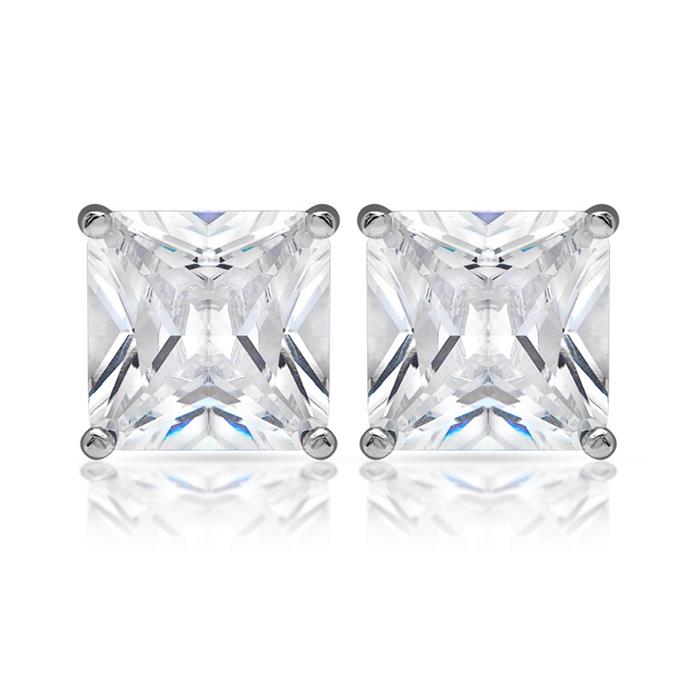 Stud earrings sterling sterling silver zirconia