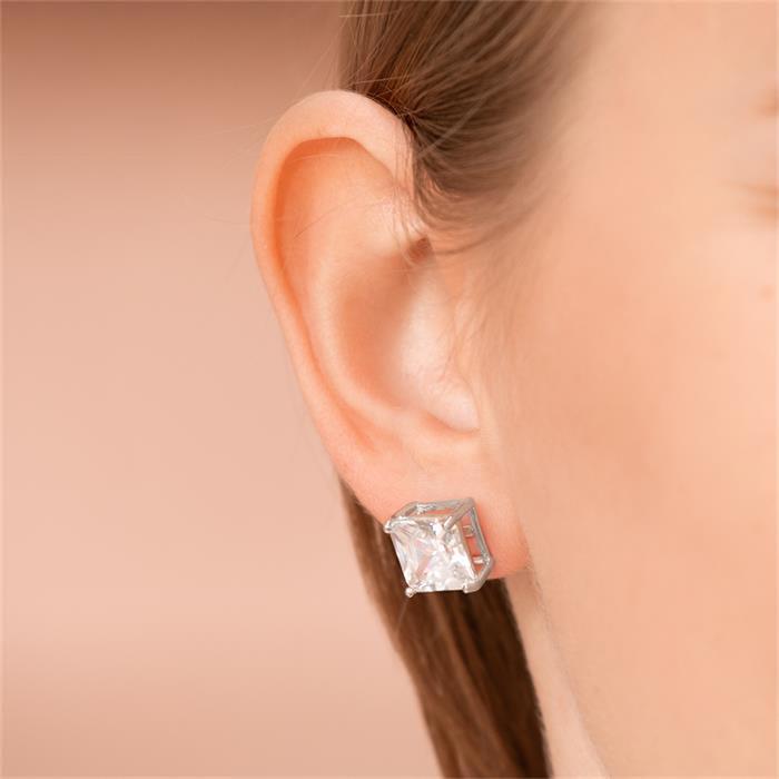 Ohrstecker 925 Sterling Silber Zirkonia