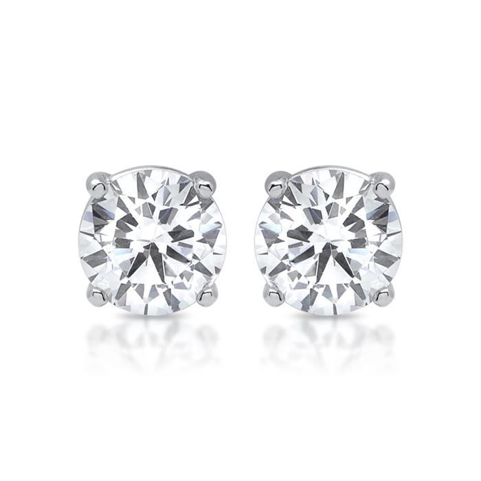 Stud earrings sterling sterling silver zirconia