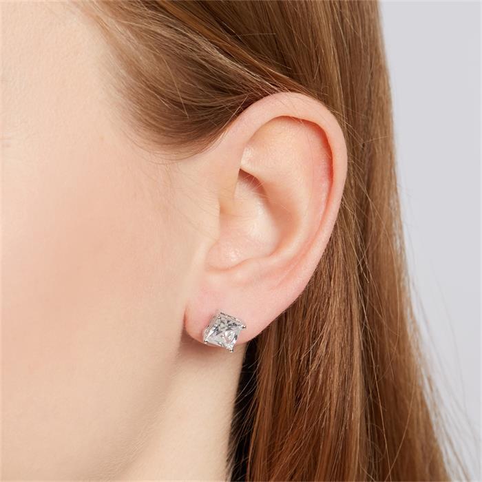 Stud earrings sterling sterling silver zirconia
