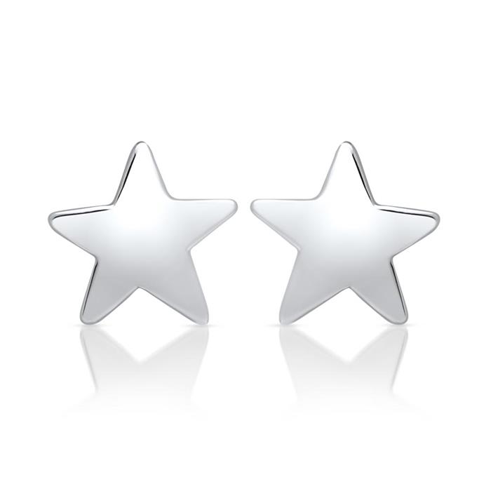 Sterling silver star earrings