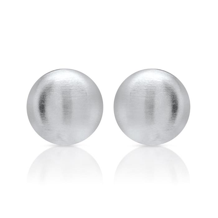 Frosted earrings in sterling silver