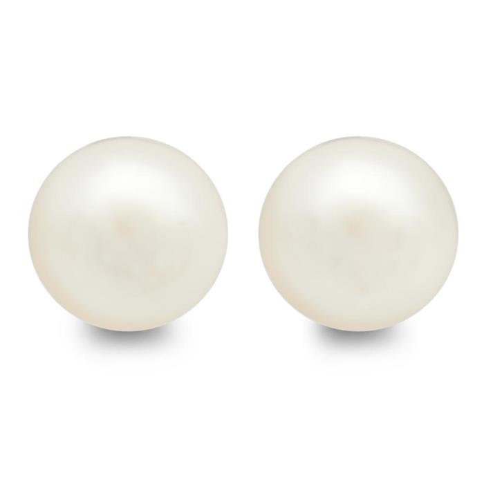 High quality earrings freshwater pearl white