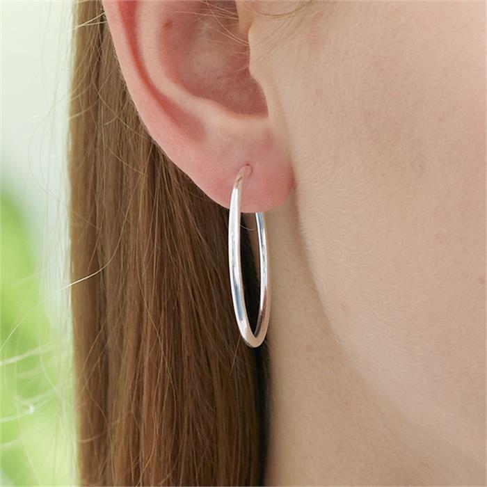 Hoops in 925 sterling silver