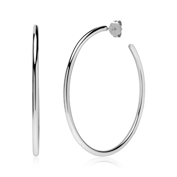 925 silver hoops