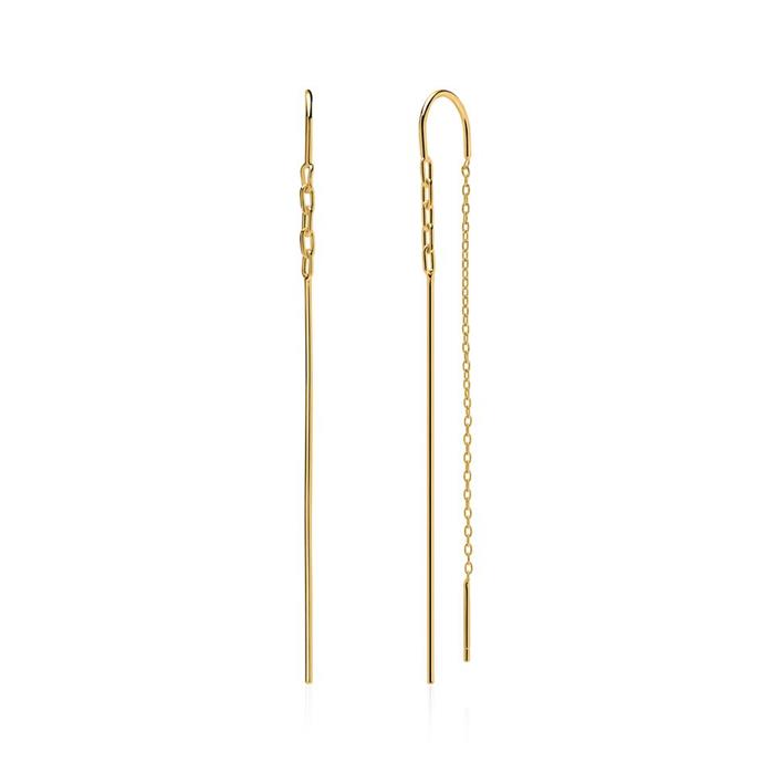 Earrings In Sterling Silver Gold-Plated