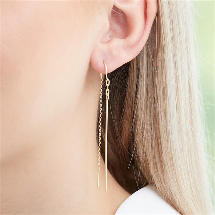 Earrings in sterling silver gold-plated