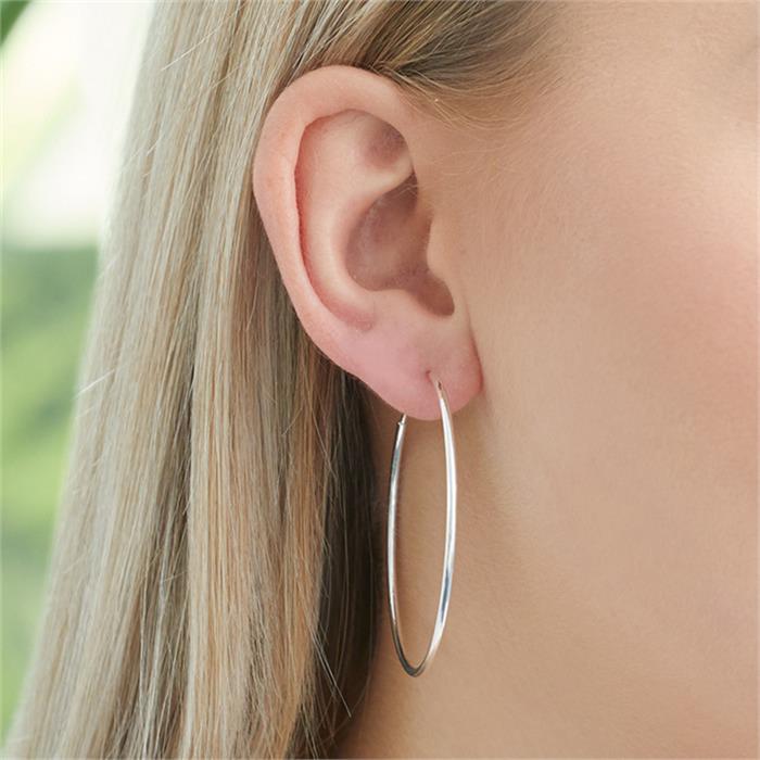 Hoops in 925 sterling silver