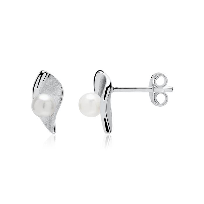 925 silver earrings with pearls