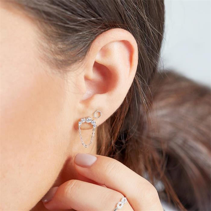 Stud earrings for ladies in 925 sterling silver