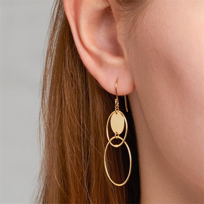 Ohrhänger für Damen aus vergoldetem 925er Silber
