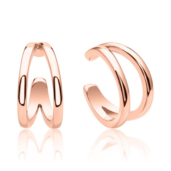 Ladies ear cuffs in rose gold plated 925 sterling silver
