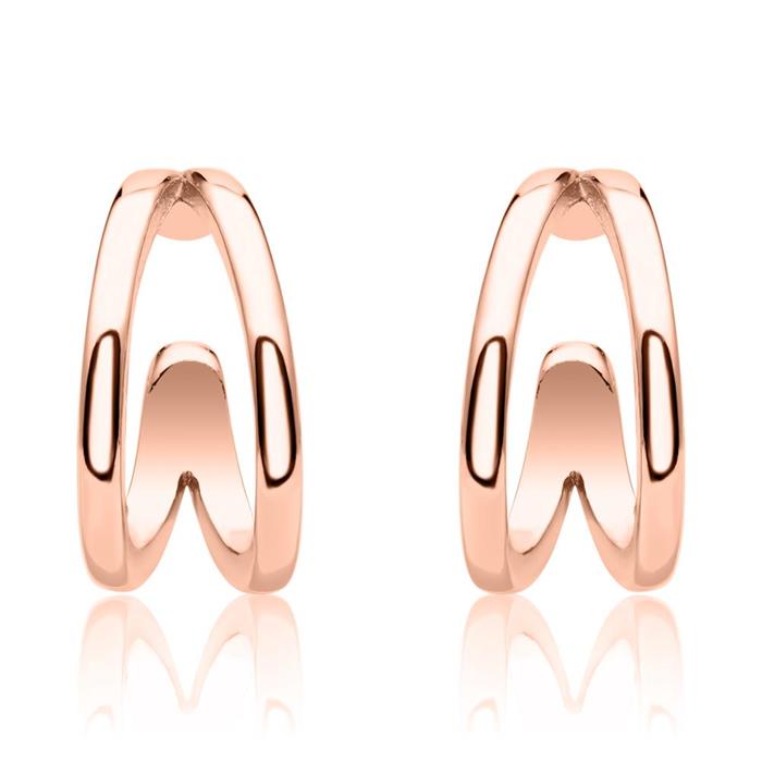 Ladies ear cuffs in rose gold plated 925 sterling silver