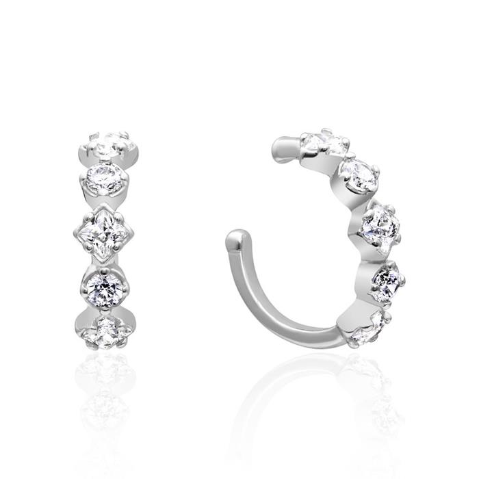 925er Silber Ear Cuffs für Damen mit Zirkonia