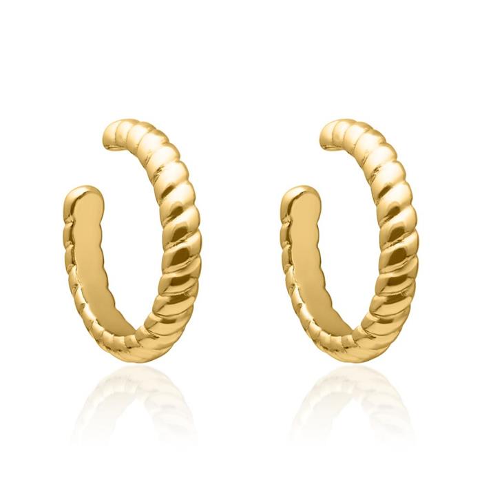 Ear cuffs for ladies in 925 gold plated silver