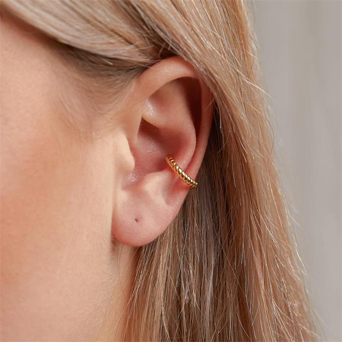 Ear cuffs for ladies in 925 gold plated silver