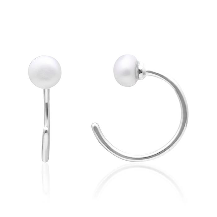 925er Silber Ear Cuffs für Damen mit Süßwasserperlen