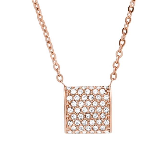 Ladies necklace elin in stainless steel, rosé, engravable