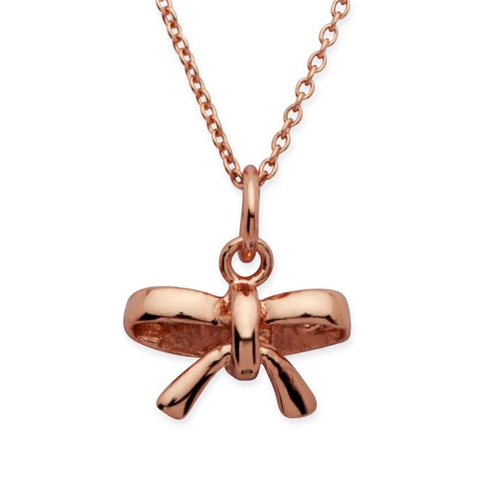 Rose gold plated silver necklace pendant