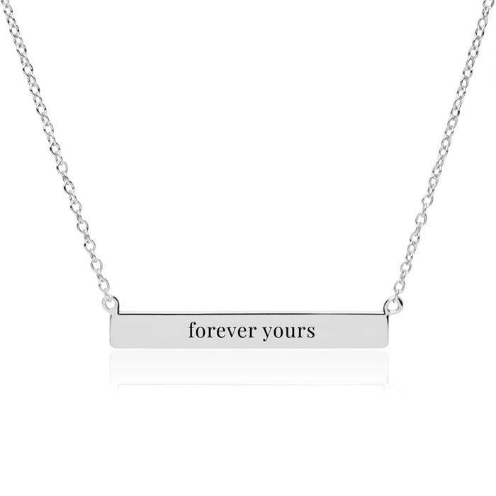 Necklace Sterling Silver Engravable