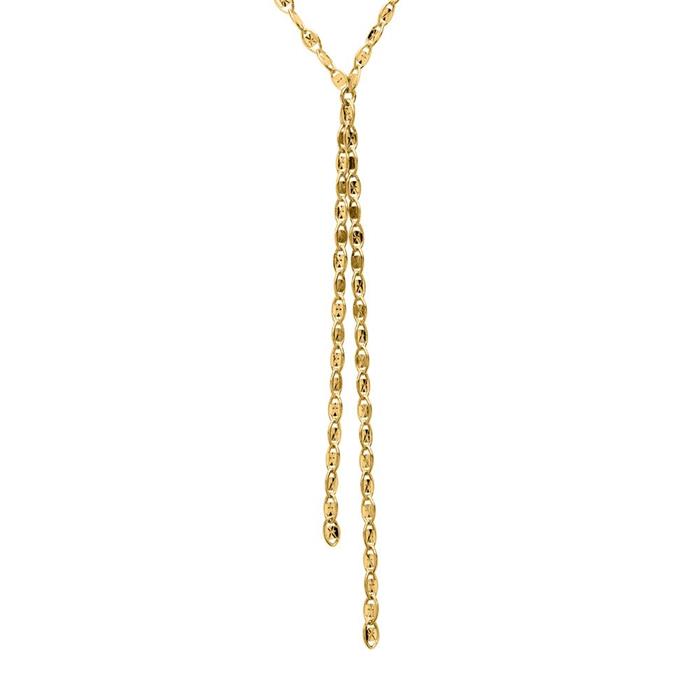 Necklace in gold-plated sterling silver