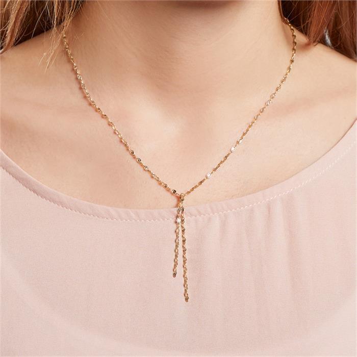 Necklace in gold-plated sterling silver